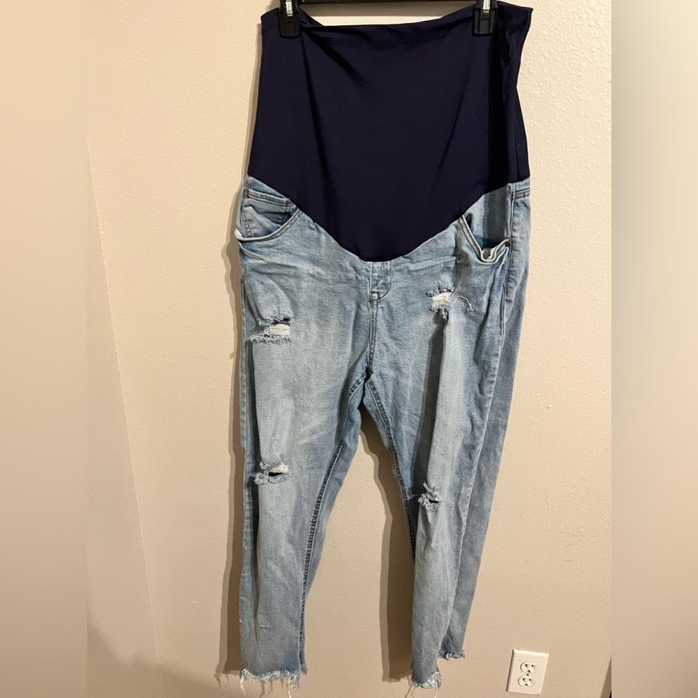Pink Blush Plus Size Maternity Jeans